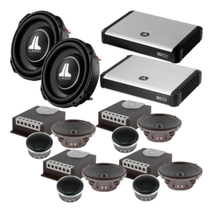 sistema completo, calidad y potencia sin compromisos jl audio y audiofrog 140