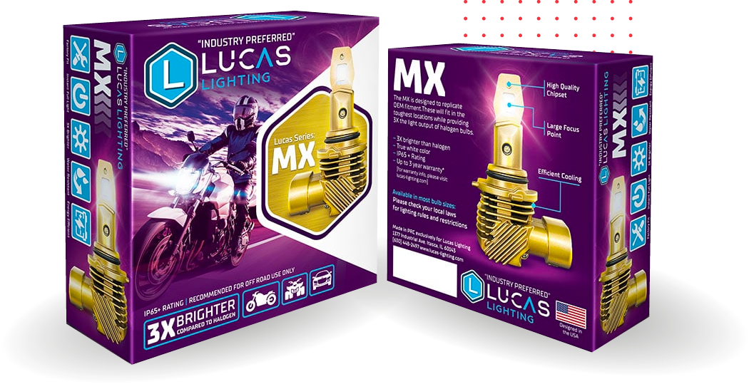 focos led serie mx lucas lighting cajas